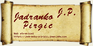 Jadranko Pirgić vizit kartica